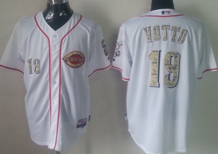 Cincinnati Reds #19 Joey Votto White 2013 USMC Home Cool Base Jerseys,We sell and wholesale Cincinnati Reds #19 Joey Votto White 2013 USMC Home Cool Base Jerseys on line form chian!