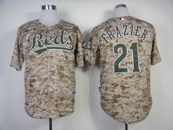 Cincinnati Reds #21 Todd Frazier 2014 Camo Jerseys,We sell and wholesale Cincinnati Reds #21 Todd Frazier 2014 Camo Jerseys on line form chian!