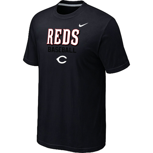 Cincinnati Reds 2014 Home Practice T-Shirt - Black,We sell and wholesale Cincinnati Reds 2014 Home Practice T-Shirt - Black on line form chian!