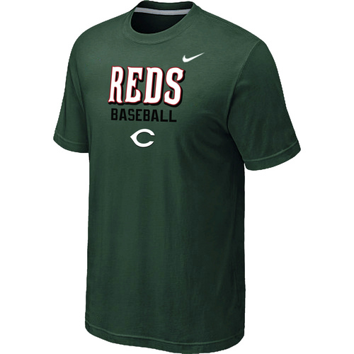 Cincinnati Reds 2014 Home Practice T-Shirt - Dark Green,We sell and wholesale Cincinnati Reds 2014 Home Practice T-Shirt - Dark Green on line form chian!