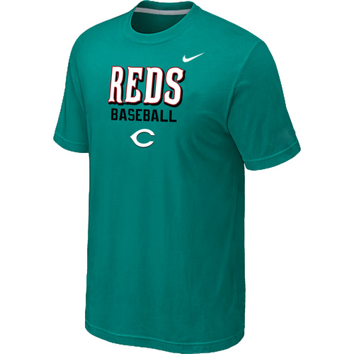Cincinnati Reds 2014 Home Practice T-Shirt - Green,We sell and wholesale Cincinnati Reds 2014 Home Practice T-Shirt - Green on line form chian!