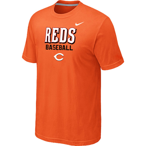 Cincinnati Reds 2014 Home Practice T-Shirt - Orange,We sell and wholesale Cincinnati Reds 2014 Home Practice T-Shirt - Orange on line form chian!