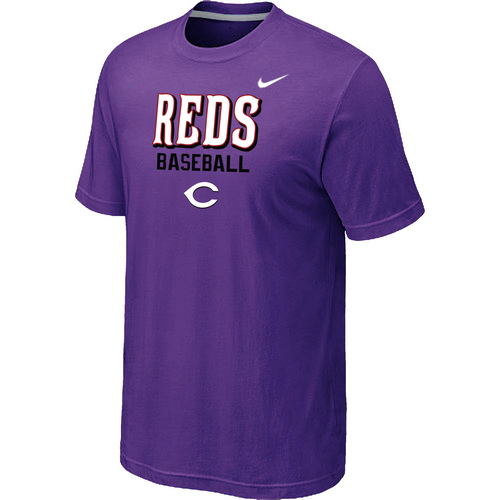 Cincinnati Reds 2014 Home Practice T-Shirt - Purple,We sell and wholesale Cincinnati Reds 2014 Home Practice T-Shirt - Purple on line form chian!