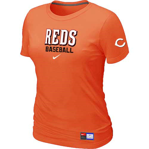 Cincinnati Reds Nike Women's Orange Short Sleeve Practice T-Shirt,We sell and wholesale Cincinnati Reds Nike Women's Orange Short Sleeve Practice T-Shirt on line form chian!