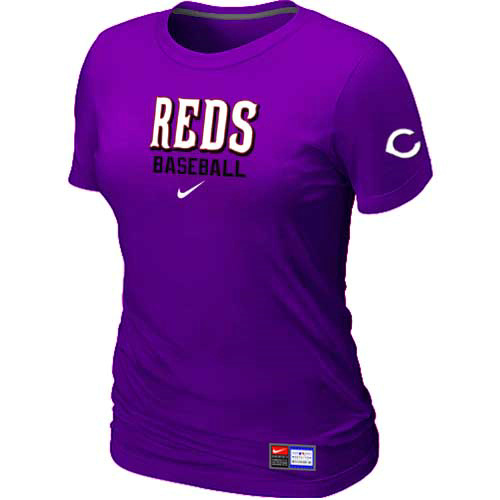 Cincinnati Reds Nike Women's Purple Short Sleeve Practice T-Shirt,We sell and wholesale Cincinnati Reds Nike Women's Purple Short Sleeve Practice T-Shirt on line form chian!