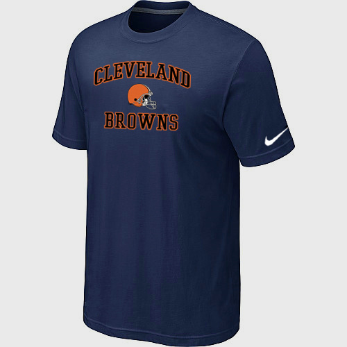 Cleveland Browns Heart & Soul D.Blue T-Shirt,We sell and wholesale Cleveland Browns Heart & Soul D.Blue T-Shirt on line form chian!