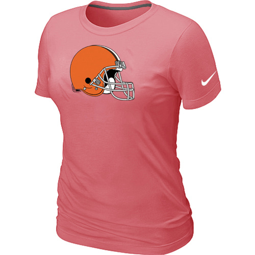 Cleveland Browns Pink Women's Logo T-Shirt,We sell and wholesale Cleveland Browns Pink Women's Logo T-Shirt on line form chian!