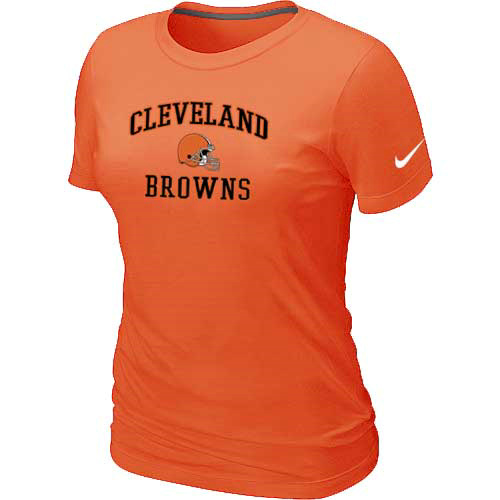 Cleveland Browns Women's Heart & Soul Orange T-Shirt,We sell and wholesale Cleveland Browns Women's Heart & Soul Orange T-Shirt on line form chian!
