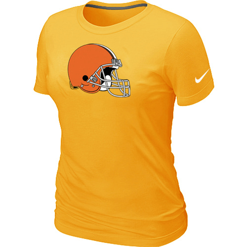 Cleveland Browns Yellow Women's Logo T-Shirt,We sell and wholesale Cleveland Browns Yellow Women's Logo T-Shirt on line form chian!