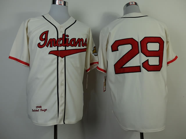 Cleveland Indians #29 Jack McDowell Cream 1948 Throwback Jerseys,We sell and wholesale Cleveland Indians #29 Jack McDowell Cream 1948 Throwback Jerseys on line form chian!
