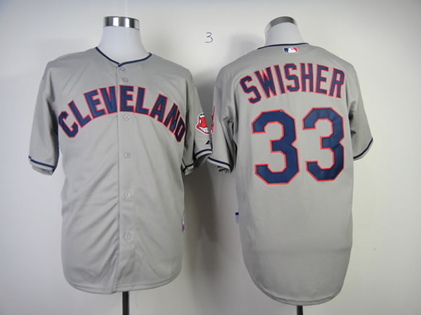 Cleveland Indians #33 Nick Swisher Gray Jerseys,We sell and wholesale Cleveland Indians #33 Nick Swisher Gray Jerseys on line form chian!