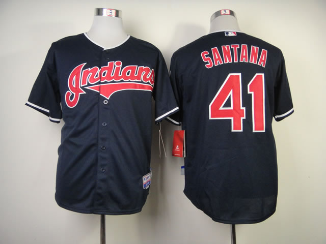 Cleveland Indians #41 Santana Navy Blue Jerseys,We sell and wholesale Cleveland Indians #41 Santana Navy Blue Jerseys on line form chian!