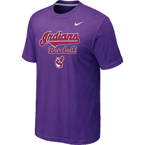 Cleveland Indians 2014 Home Practice T-Shirt - Purple,We sell and wholesale Cleveland Indians 2014 Home Practice T-Shirt - Purple on line form chian!