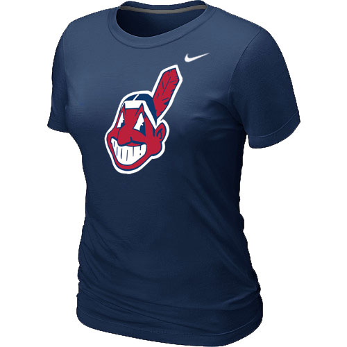 Cleveland Indians Heathered Nike D.Blue Blended Women's T-Shirt,We sell and wholesale Cleveland Indians Heathered Nike D.Blue Blended Women's T-Shirt on line form chian!