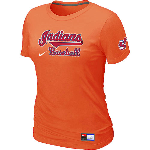Cleveland Indians Orange Nike Women's Short Sleeve Practice T-Shirt,We sell and wholesale Cleveland Indians Orange Nike Women's Short Sleeve Practice T-Shirt on line form chian!