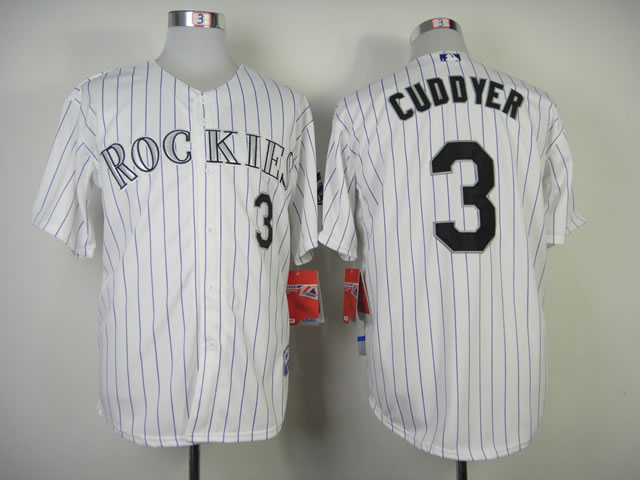 Colorado Rockies #3 Michael Cuddyer White With Purple Pinstripe Jerseys,We sell and wholesale Colorado Rockies #3 Michael Cuddyer White With Purple Pinstripe Jerseys on line form chian!