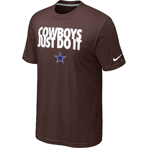Dallas cowboys Just Do It Brown T-Shirt,We sell and wholesale Dallas cowboys Just Do It Brown T-Shirt on line form chian!