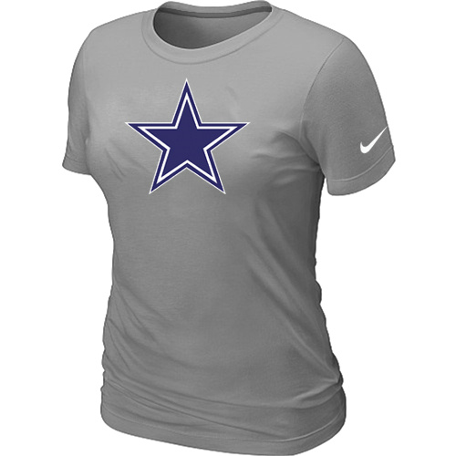Dallas cowboys L.Grey Women's Logo T-Shirt,We sell and wholesale Dallas cowboys L.Grey Women's Logo T-Shirt on line form chian!