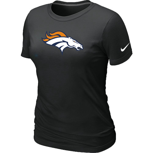 Denver Broncos Black Women's Logo T-Shirt,We sell and wholesale Denver Broncos Black Women's Logo T-Shirt on line form chian!