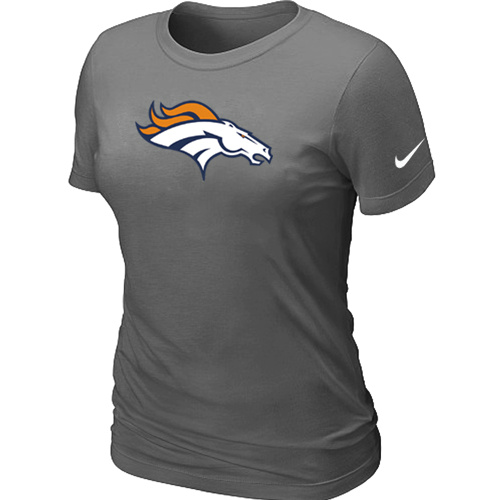 Denver Broncos D.Grey Women's Logo T-Shirt,We sell and wholesale Denver Broncos D.Grey Women's Logo T-Shirt on line form chian!