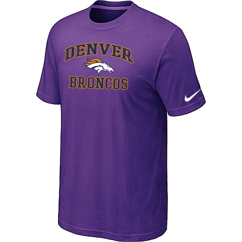 Denver Broncos Heart & Soul Purple T-Shirt,We sell and wholesale Denver Broncos Heart & Soul Purple T-Shirt on line form chian!