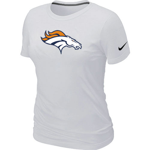 Denver Broncos White Women's Logo T-Shirt,We sell and wholesale Denver Broncos White Women's Logo T-Shirt on line form chian!
