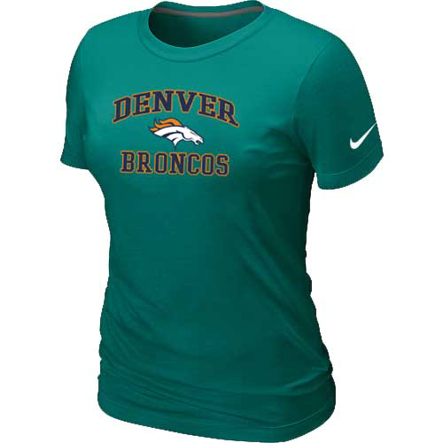 Denver Broncos Women's Heart & Soul L.Green T-Shirt,We sell and wholesale Denver Broncos Women's Heart & Soul L.Green T-Shirt on line form chian!