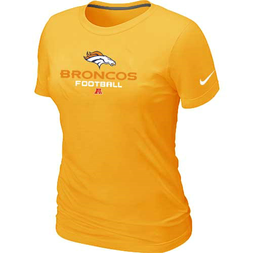 Denver Broncos Yellow Women's Critical Victory T-Shirt,We sell and wholesale Denver Broncos Yellow Women's Critical Victory T-Shirt on line form chian!