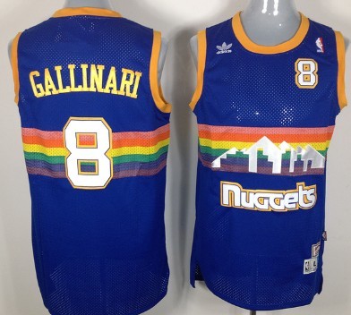 Denver Nuggets #8 Danilo Gallinari Blue Rainbow Throwback Swingman Jerseys,We sell and wholesale Denver Nuggets #8 Danilo Gallinari Blue Rainbow Throwback Swingman Jerseys on line form chian!