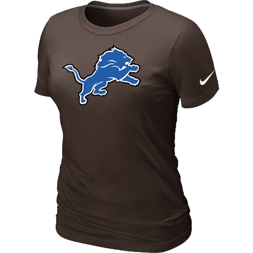 Detroit Lions Brown Women's Logo T-Shirt,We sell and wholesale Detroit Lions Brown Women's Logo T-Shirt on line form chian!