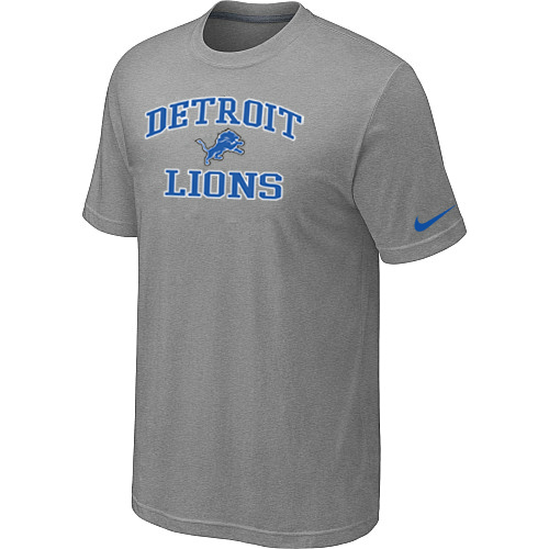 Detroit Lions Heart & Soul Light grey T-Shirt,We sell and wholesale Detroit Lions Heart & Soul Light grey T-Shirt on line form chian!