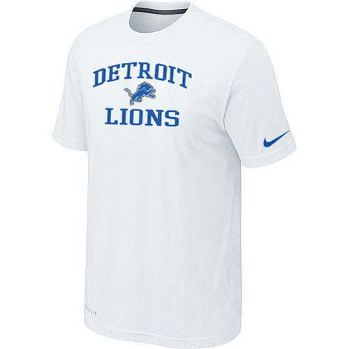 Detroit Lions Heart & Soul White T-Shirt,We sell and wholesale Detroit Lions Heart & Soul White T-Shirt on line form chian!