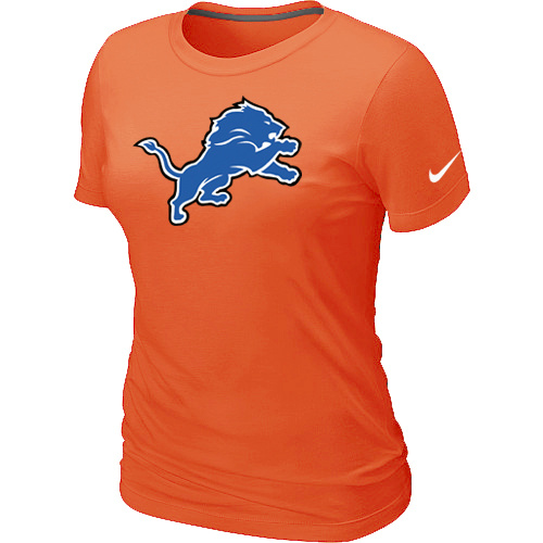 Detroit Lions Orange Women's Logo T-Shirt,We sell and wholesale Detroit Lions Orange Women's Logo T-Shirt on line form chian!