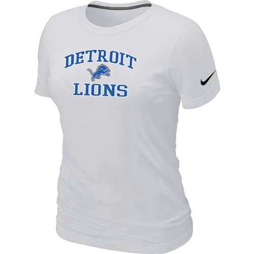 Detroit Lions Women's Heart & Soul White T-Shirt,We sell and wholesale Detroit Lions Women's Heart & Soul White T-Shirt on line form chian!