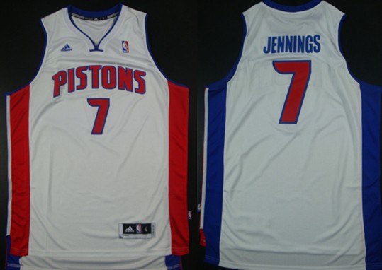 Detroit Pistons #7 Brandon Jennings Revolution 30 Swingman White Jerseys,We sell and wholesale Detroit Pistons #7 Brandon Jennings Revolution 30 Swingman White Jerseys on line form chian!