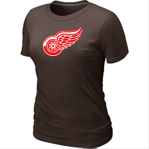 Detroit Red Wings Big & Tall Women's Logo Brown T-Shirt,We sell and wholesale Detroit Red Wings Big & Tall Women's Logo Brown T-Shirt on line form chian!