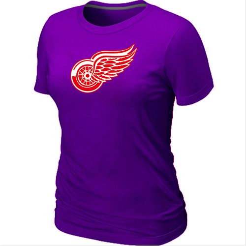 Detroit Red Wings Big & Tall Women's Logo Purple T-Shirt,We sell and wholesale Detroit Red Wings Big & Tall Women's Logo Purple T-Shirt on line form chian!