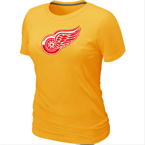 Detroit Red Wings Big & Tall Women's Logo Yellow T-Shirt,We sell and wholesale Detroit Red Wings Big & Tall Women's Logo Yellow T-Shirt on line form chian!