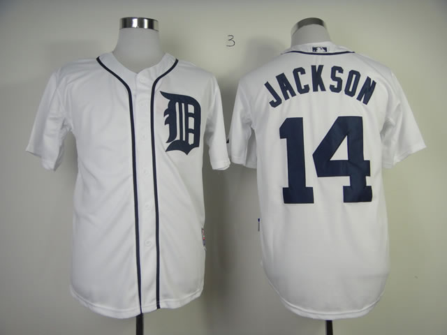 Detroit Tigers #14 Jackson white Jerseys,We sell and wholesale Detroit Tigers #14 Jackson white Jerseys on line form chian!