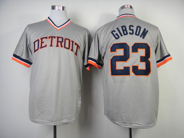 Detroit Tigers #23 Gibson Gray 1984 Throwback Jerseys,We sell and wholesale Detroit Tigers #23 Gibson Gray 1984 Throwback Jerseys on line form chian!