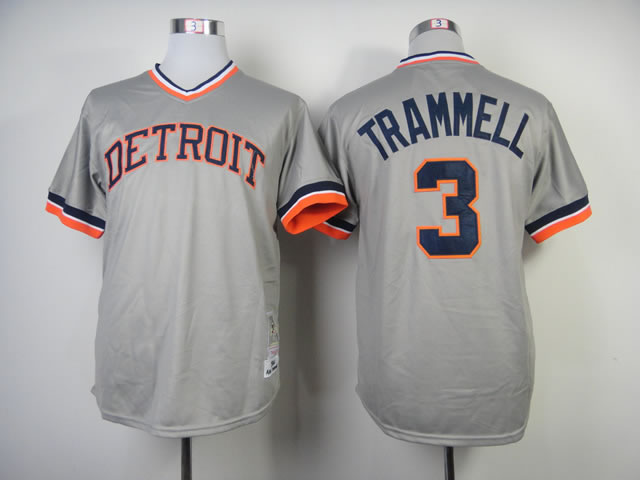 Detroit Tigers #3 Trammell Gray 1984 Throwback Jerseys,We sell and wholesale Detroit Tigers #3 Trammell Gray 1984 Throwback Jerseys on line form chian!