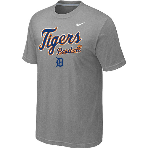 Detroit Tigers 2014 Home Practice T-Shirt - Light Grey,We sell and wholesale Detroit Tigers 2014 Home Practice T-Shirt - Light Grey on line form chian!