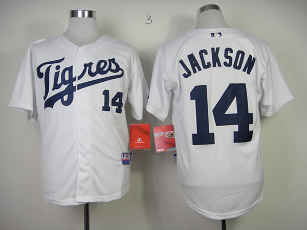 Detroit Tigers Authentic #14 Austin Jackson White Jerseys,We sell and wholesale Detroit Tigers Authentic #14 Austin Jackson White Jerseys on line form chian!