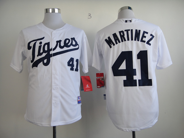 Detroit Tigers Authentic #41 Martinez White Jerseys,We sell and wholesale Detroit Tigers Authentic #41 Martinez White Jerseys on line form chian!