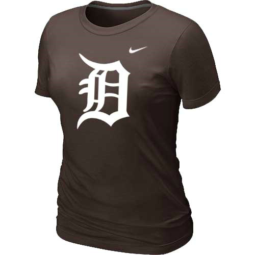 Detroit Tigers Heathered Brown Nike Women's Blended T-Shirt,We sell and wholesale Detroit Tigers Heathered Brown Nike Women's Blended T-Shirt on line form chian!