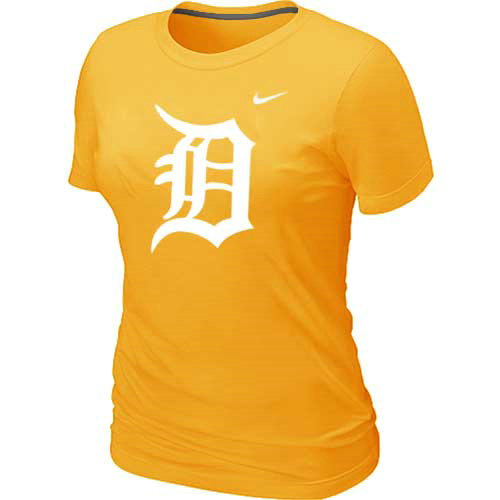 Detroit Tigers Heathered Yellow Nike Women's Blended T-Shirt,We sell and wholesale Detroit Tigers Heathered Yellow Nike Women's Blended T-Shirt on line form chian!