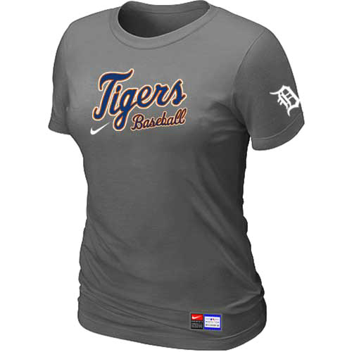 Detroit Tigers Nike Women's D.Grey Short Sleeve Practice T-Shirt,We sell and wholesale Detroit Tigers Nike Women's D.Grey Short Sleeve Practice T-Shirt on line form chian!