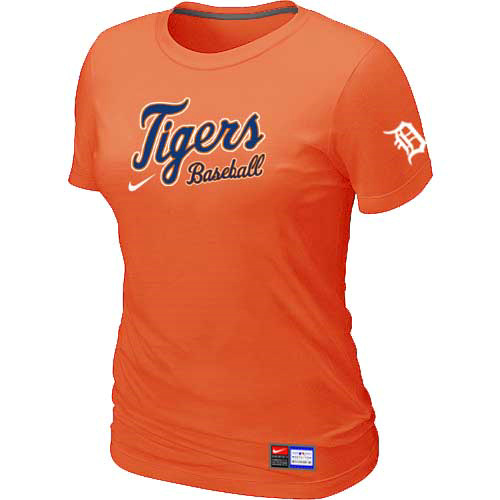 Detroit Tigers Nike Women's Orange Short Sleeve Practice T-Shirt,We sell and wholesale Detroit Tigers Nike Women's Orange Short Sleeve Practice T-Shirt on line form chian!