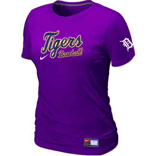 Detroit Tigers Nike Women's Purple Short Sleeve Practice T-Shirt,We sell and wholesale Detroit Tigers Nike Women's Purple Short Sleeve Practice T-Shirt on line form chian!