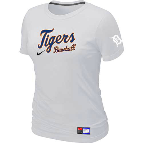 Detroit Tigers Nike Women's White Short Sleeve Practice T-Shirt,We sell and wholesale Detroit Tigers Nike Women's White Short Sleeve Practice T-Shirt on line form chian!